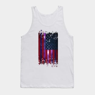 American flag galaxy - pink galaxy (patriot - USA flag) Tank Top